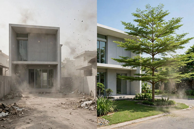 Taman depan rumah minimalis