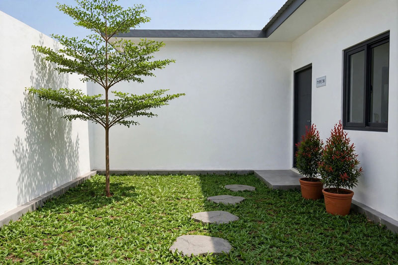 Taman minimalis depan rumah