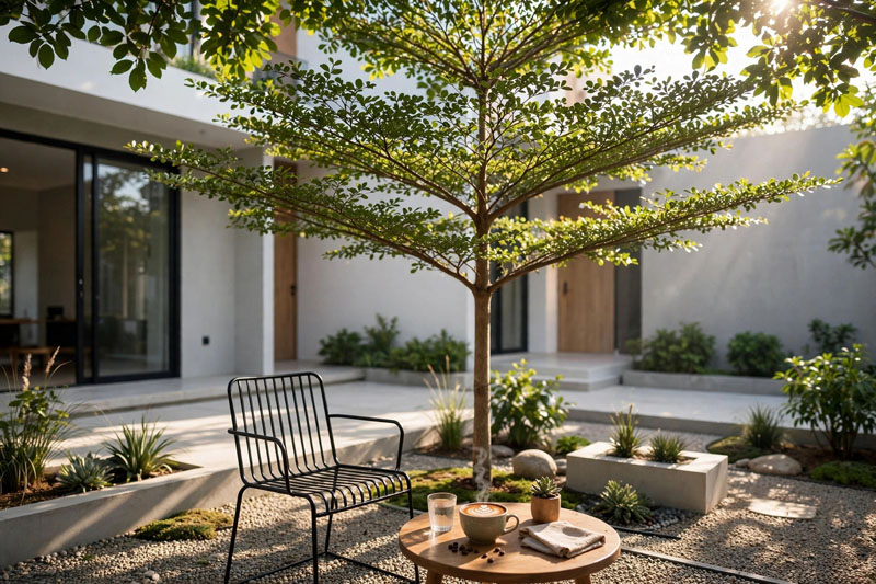 Taman minimalis depan rumah