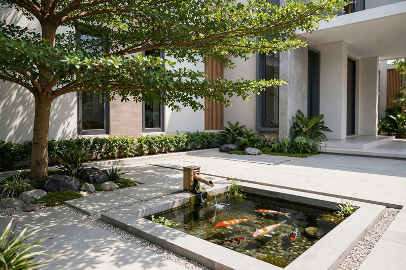 Taman minimalis depan rumah