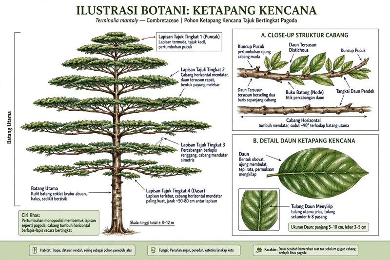 Pohon ketapang kencana