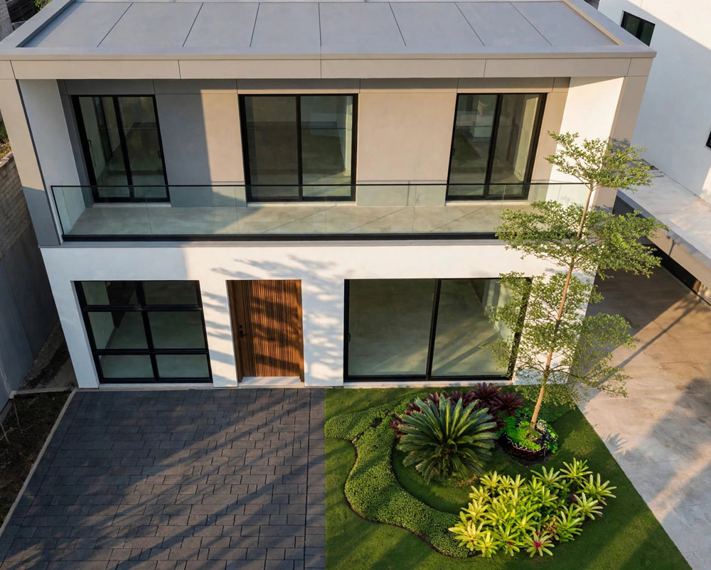 konsep taman minimalis