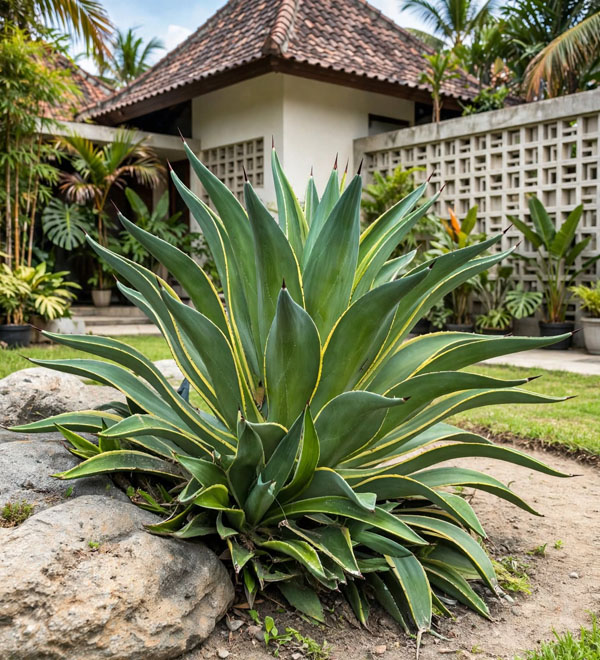 agave Desmettiana Lurida Variegated