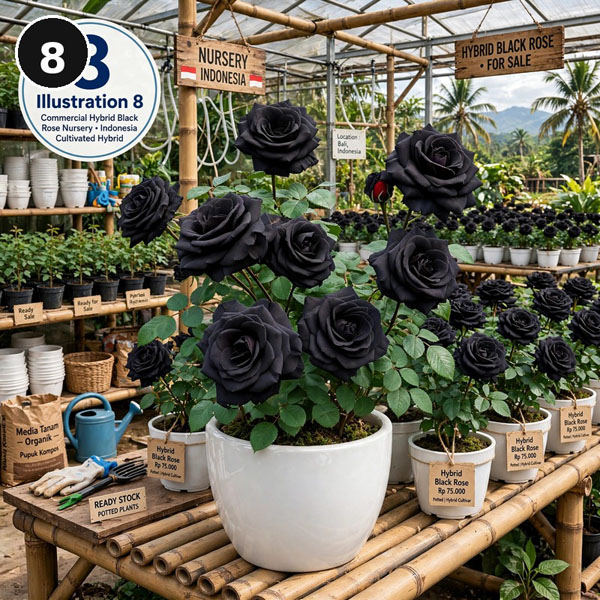 bunga mawar hitam asli