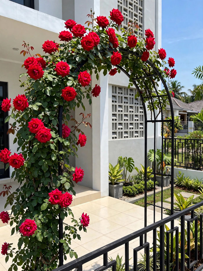 pergola mawar