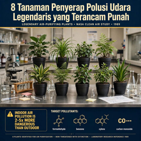 8 Tanaman legendaris penyerap polusi udara yang akan punah