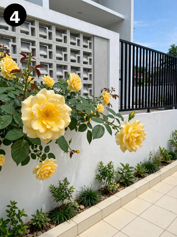 tanaman mawar kuning
